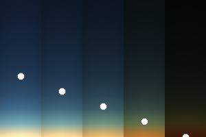 Earth's clear atmosphere